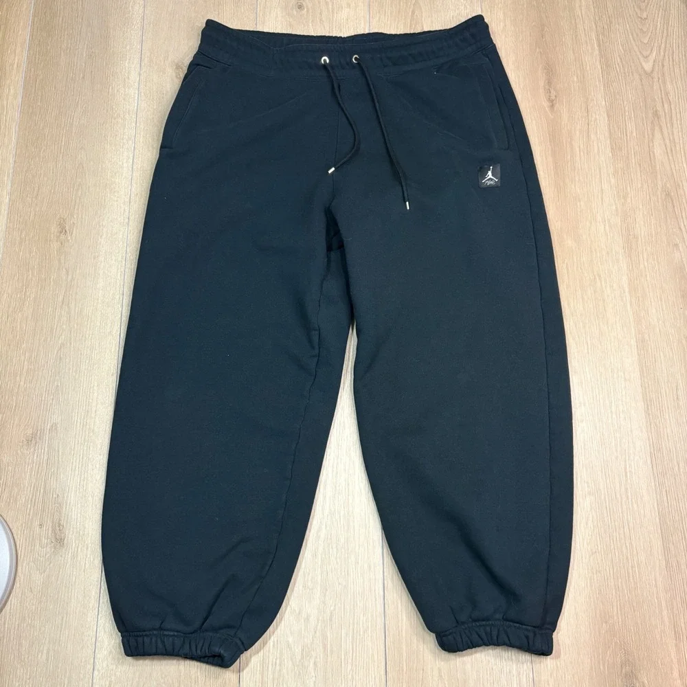 Jordan Flight Mens Fleece Sweatpants Black Joggers XL Flight Logo Heavyweight